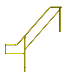 Picture of Outside Hand Rail Top Section Only for Stair Unit
