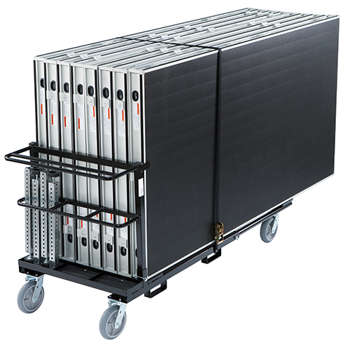 Cart holding stage materials for AS2100