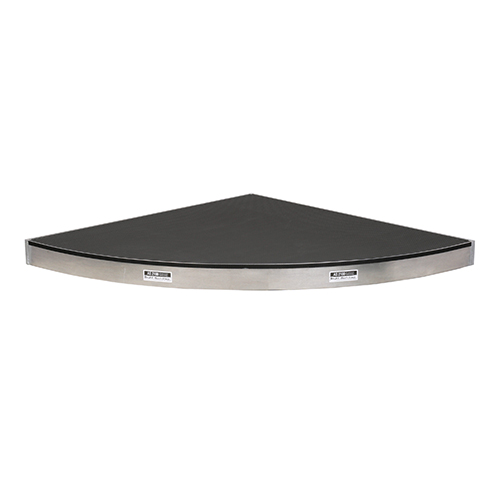 1/4 circle aluminum deck