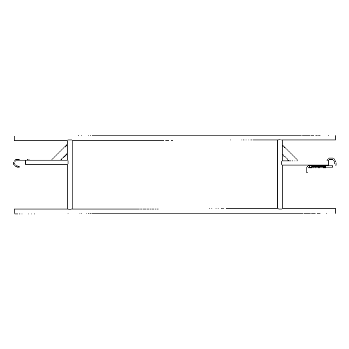 scaffold guard rail for open end type frames