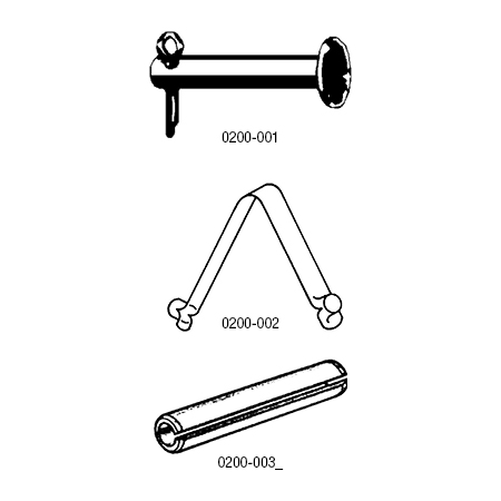 scaffold insert attachments rivet and cotter spring rivet drive pin