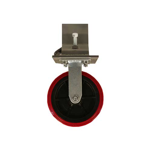 rolling caster for racks